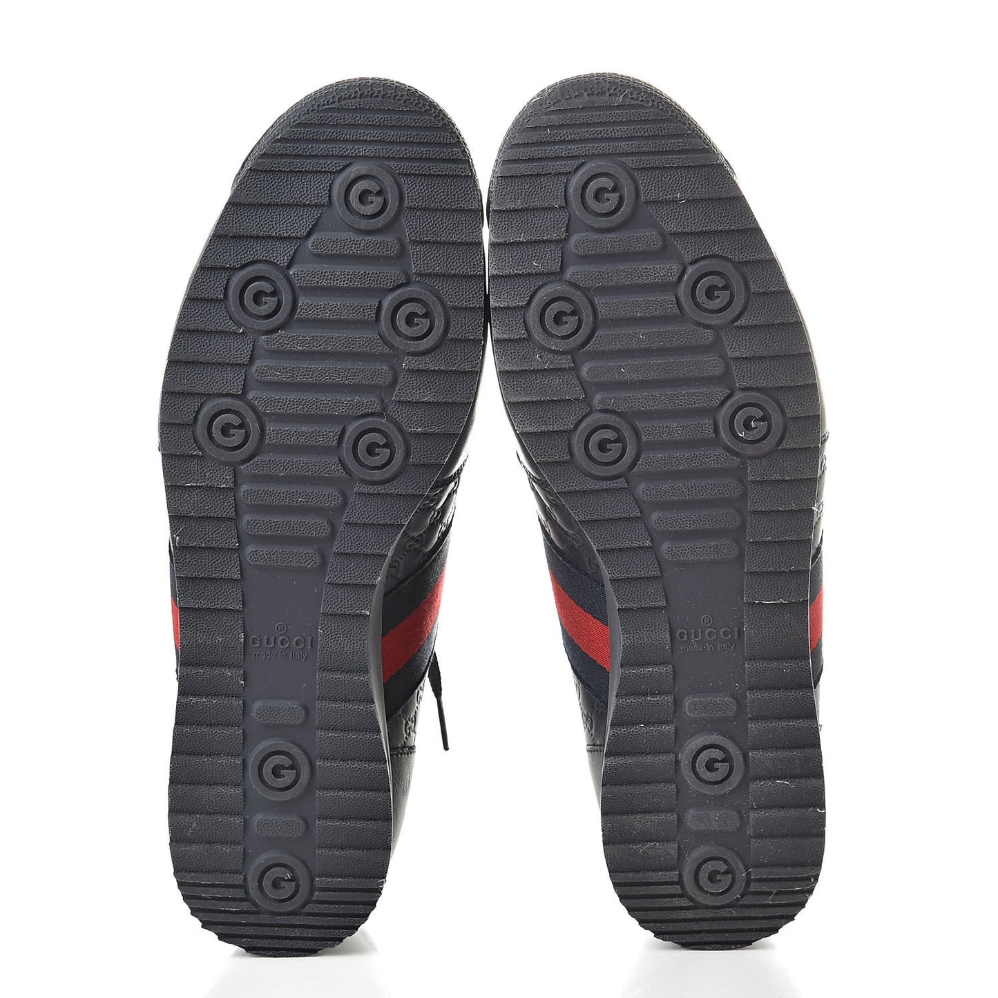 Guccissima Mens Web Sneakers 8.5 Blue