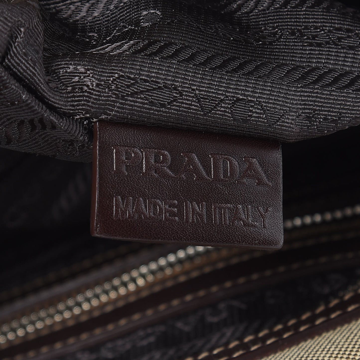 Jacquard Logo Bauletto Corda Moro