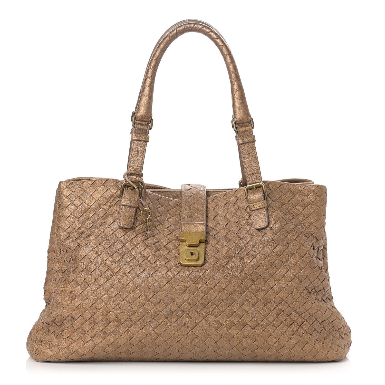 Bottega Veneta Chevre Intrecciato Medium Roma Tote Ottone 1 of 11