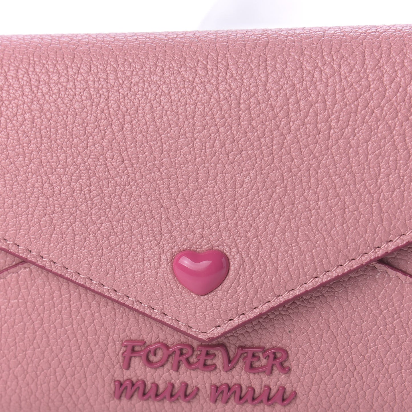 Goatskin Madras Love Forever Envelope Wallet Rosa