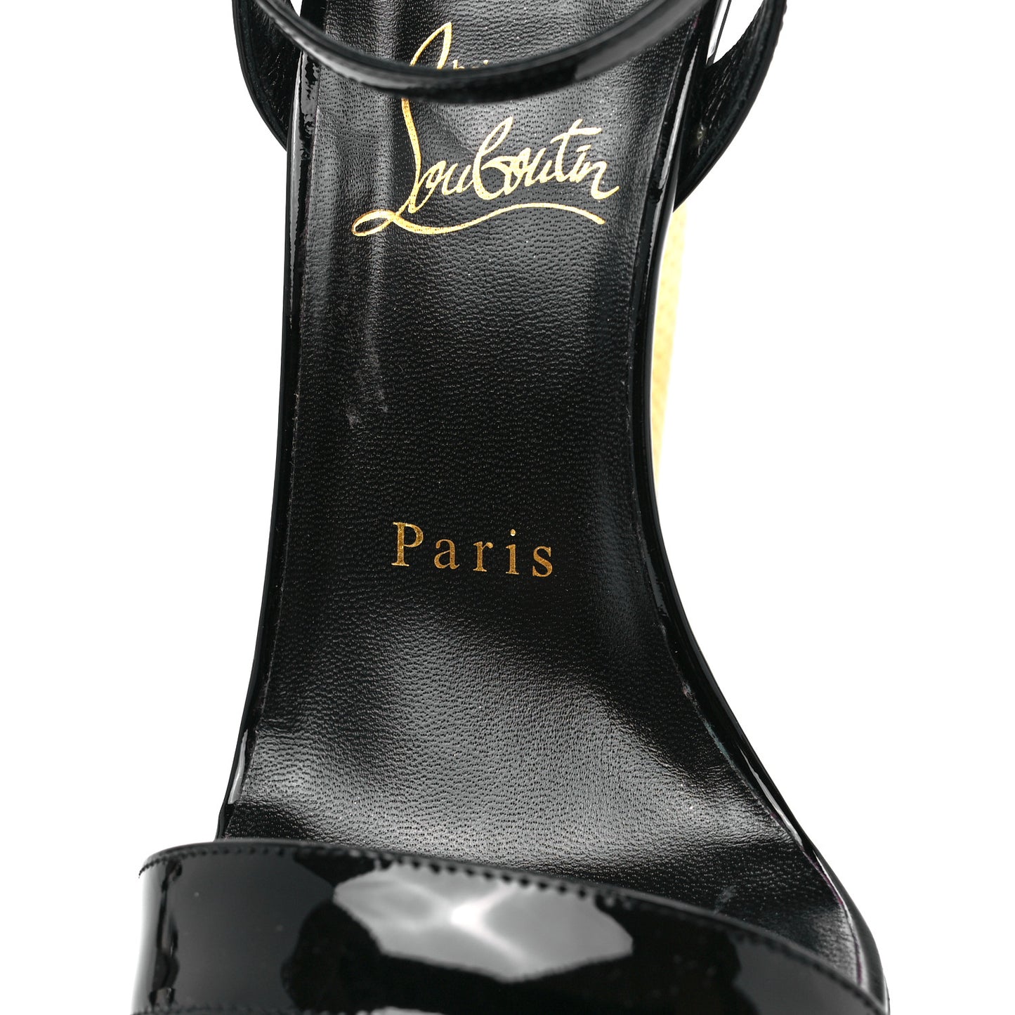 Patent Galva Lipqueen 100 Sandals 39 Black