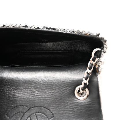 Chanel Sequin Mini Rectangular Single Flap Black 5 of 10