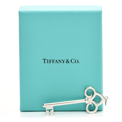 Tiffany Sterling Silver Fleur De Lis Key Pendant 4 of 4