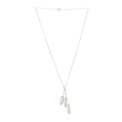 Tiffany Sterling Silver 1837 Elements Pendant Necklace 4 of 5