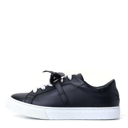 Hermes Calfskin Day Sneakers 36.5 Black 1 of 9