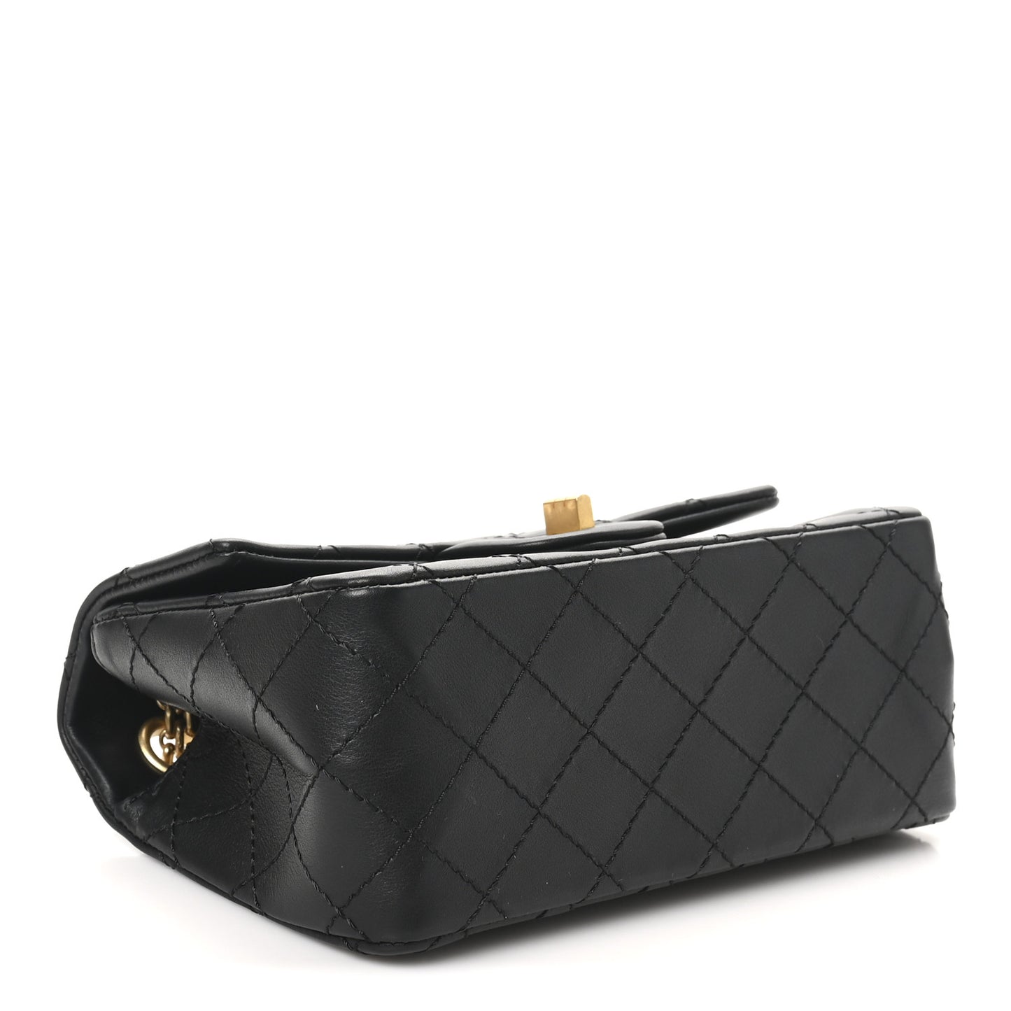Calfskin Quilted 2.55 Reissue Mini Flap Black