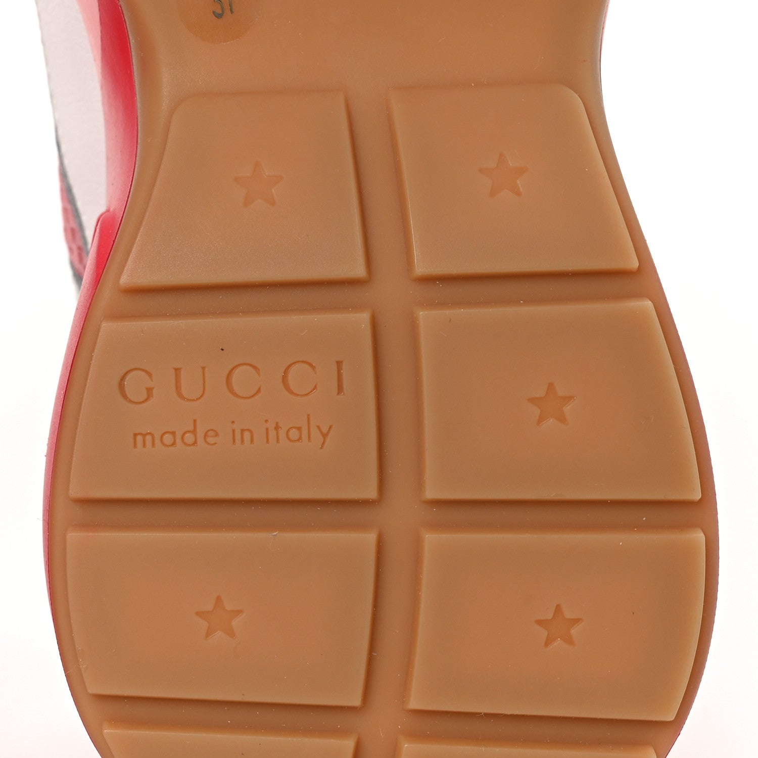Gucci Lavaredo Eco Fabric Mesh Web Womens Rhyton Reflective Sneakers 37 Great White Water Rose Silver 6 of 7