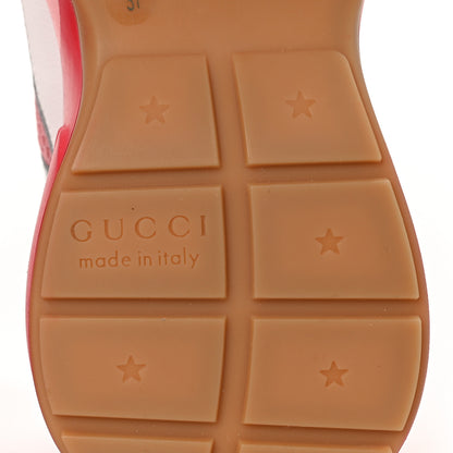 Gucci Lavaredo Eco Fabric Mesh Web Womens Rhyton Reflective Sneakers 37 Great White Water Rose Silver 6 of 7