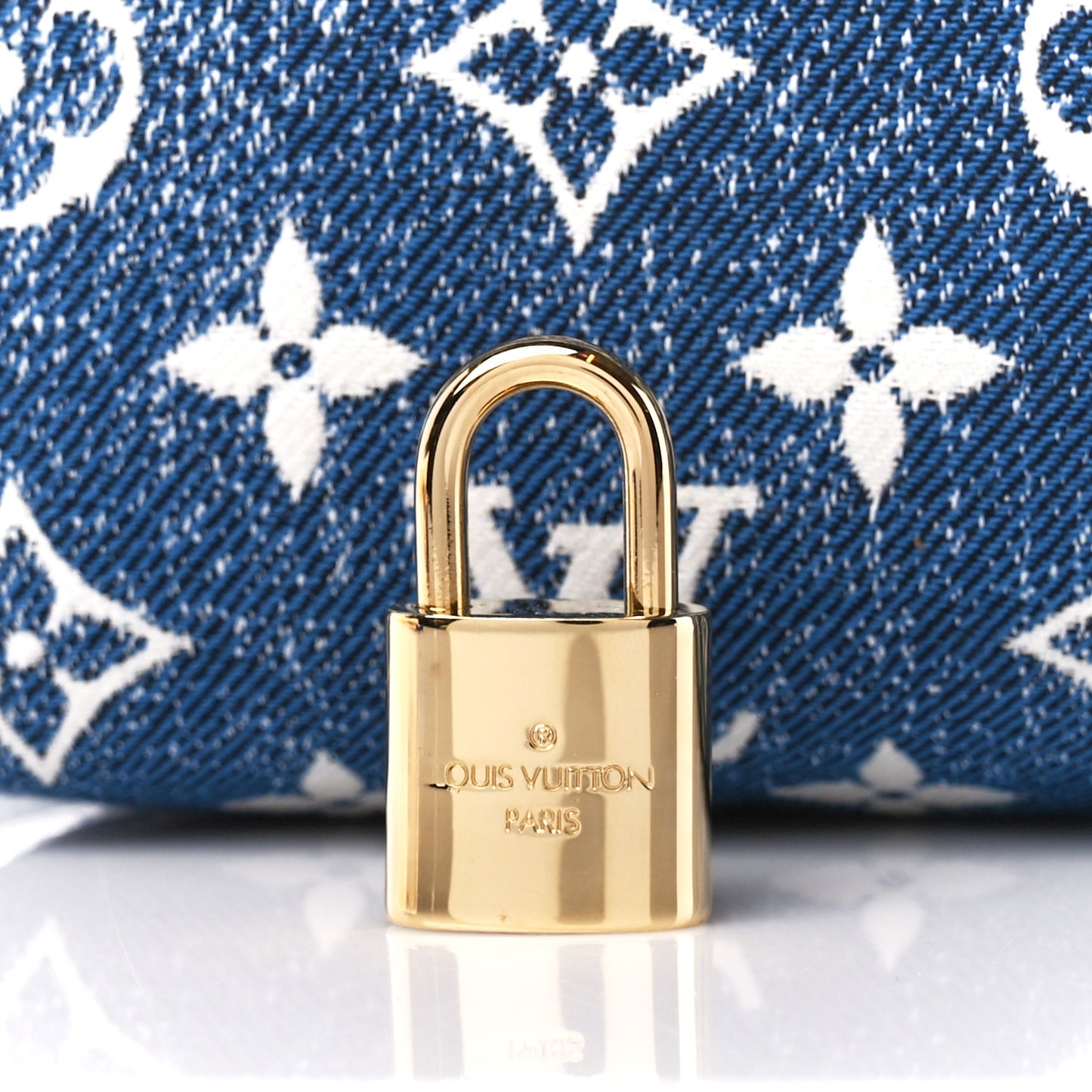 Monogram Jacquard Denim Speedy Bandouliere 25 Bleu