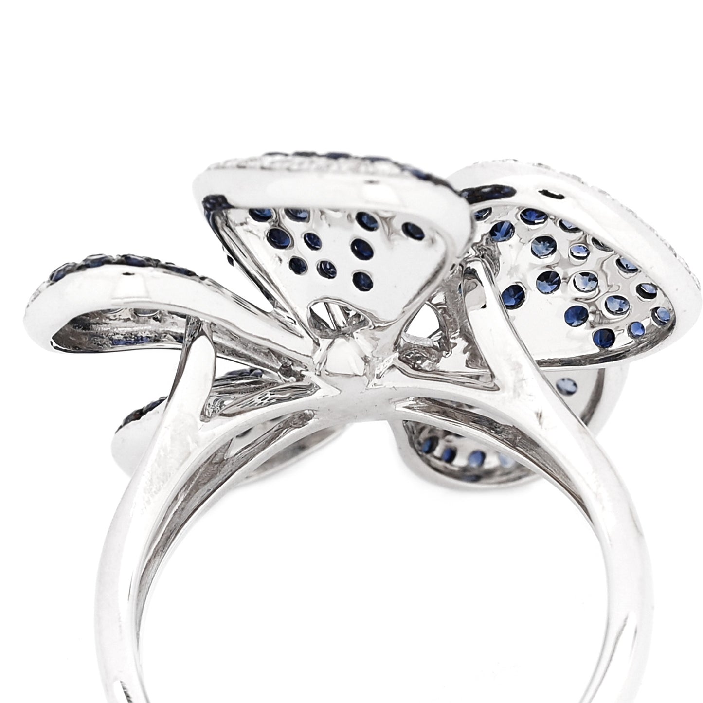 PARKER & WEST BY FASHIONPHILE 18K White Gold Diamond Opal Cocktail Ring 54/7
