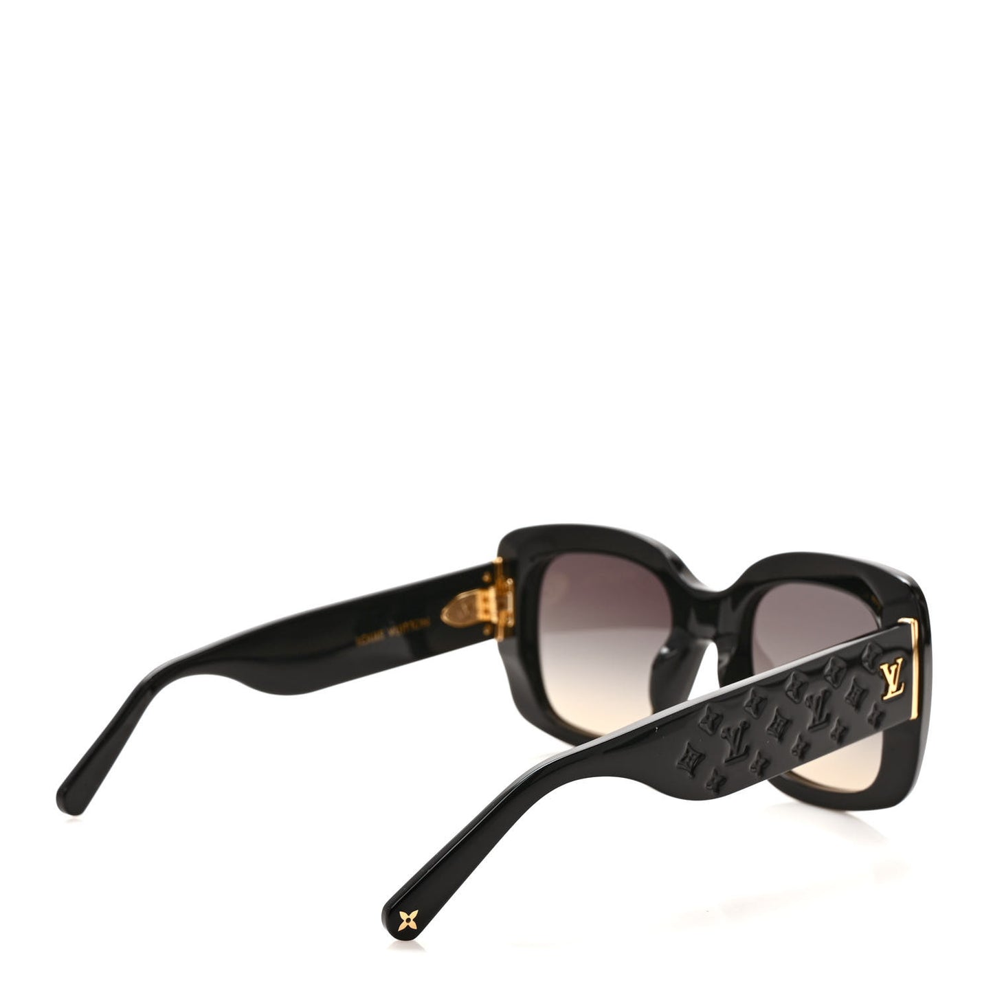 Acetate LV Empreinte Square Sunglasses Z1611E Black