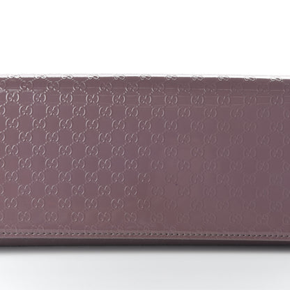 Gucci Patent Microguccissima Small Broadway Clutch Argyle Lavender 10 of 11