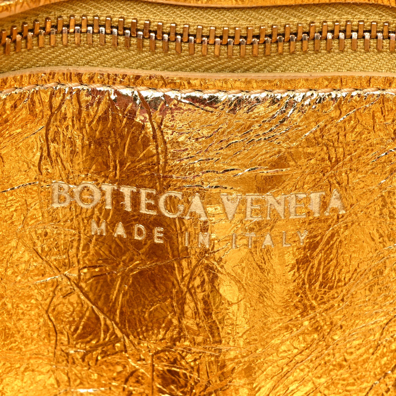 Bottega Veneta Mirror Lambskin Maxi Intreccio Padded Cassette Crossbody Bag Gold 6 of 13
