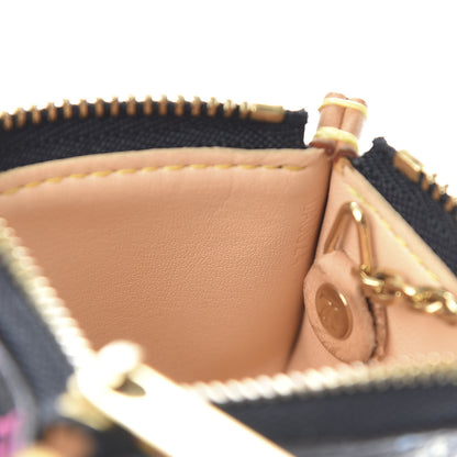 Louis Vuitton Monogram Multicolor Key Pouch Black 7 of 9