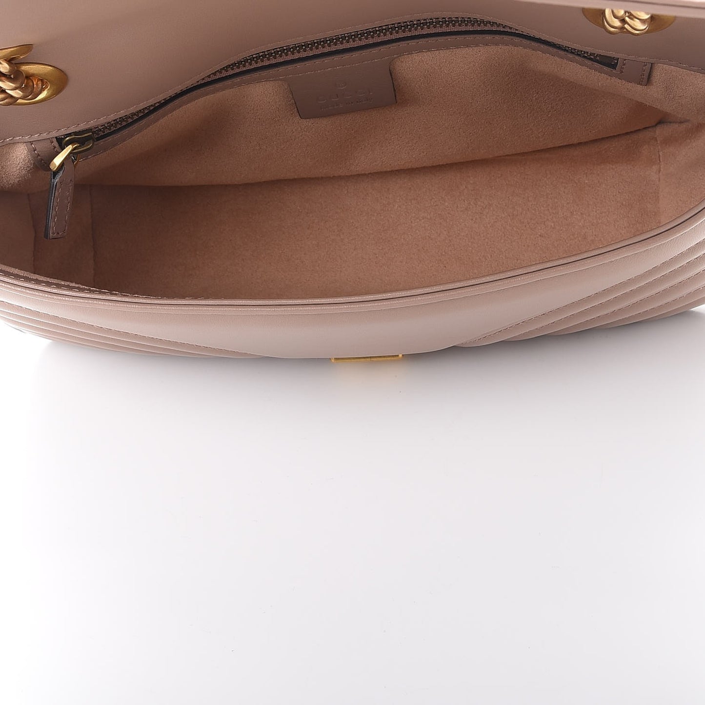 Calfskin Matelasse Small GG Marmont Shoulder Bag Porcelain Rose