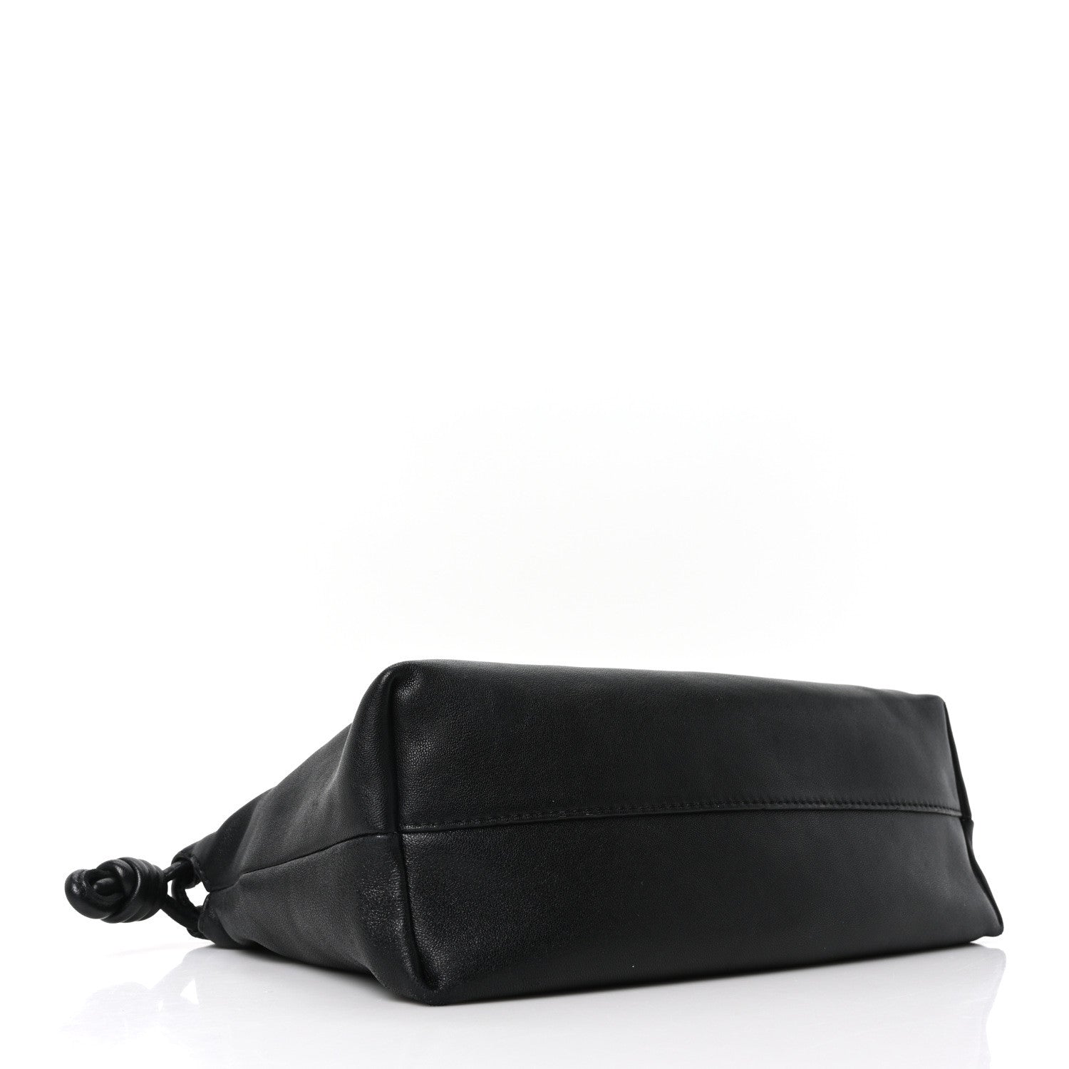 Loewe Mellow Nappa Medium Donut Chain Flamenco Knot Clutch Black 4 of 10