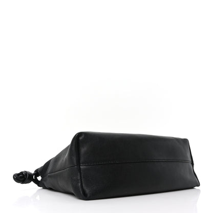 Loewe Mellow Nappa Medium Donut Chain Flamenco Knot Clutch Black 4 of 10