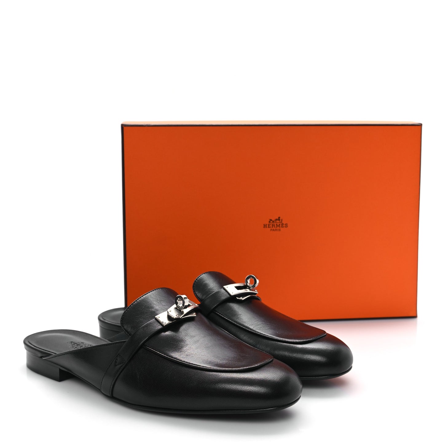 Goatskin Oz Mules 40 Black