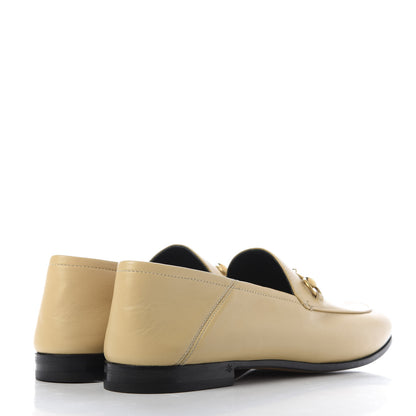 Gucci Lambskin Womens Brixton Horsebit Loafers 40 Wheat 4 of 9