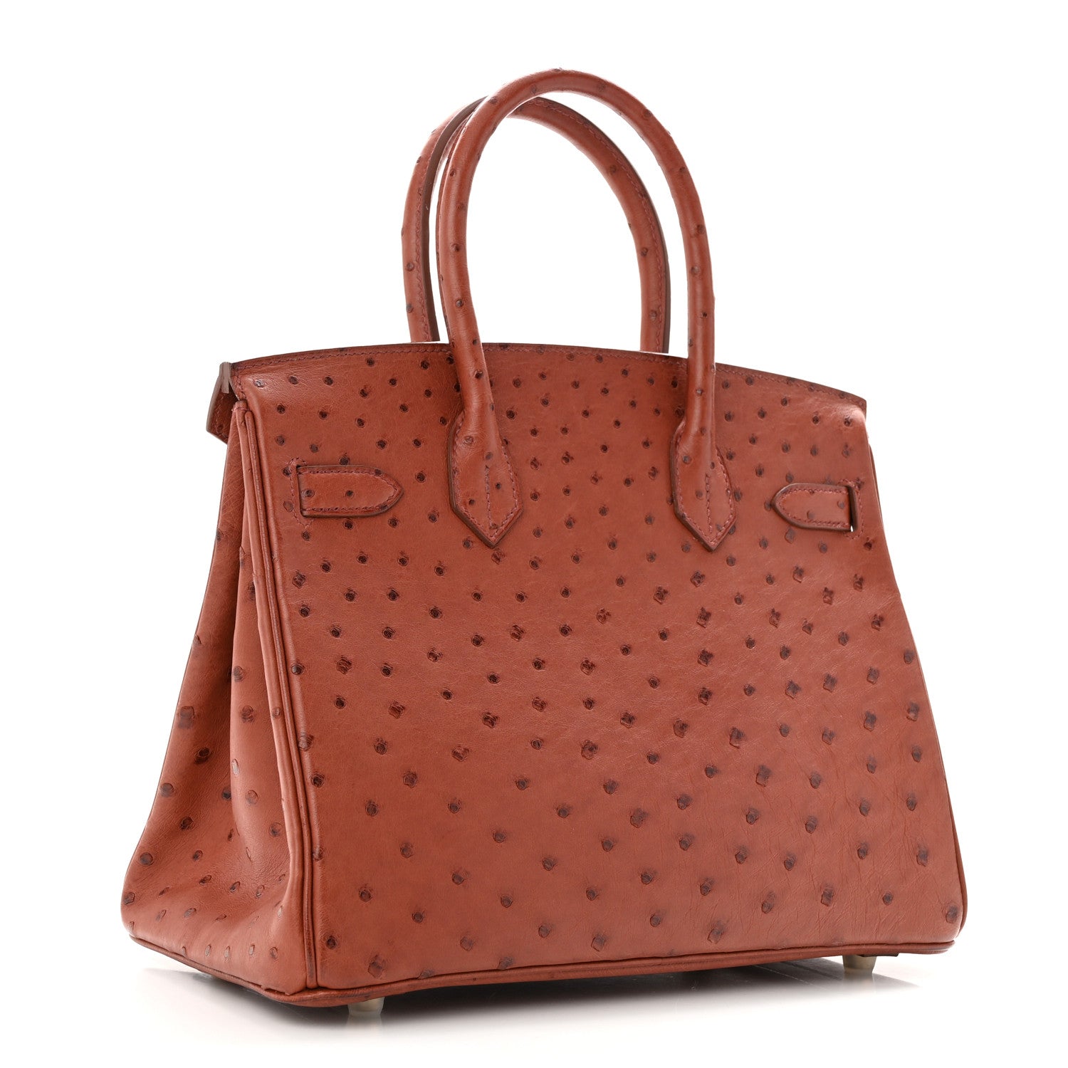 Hermes Ostrich Birkin 30 Brique 3 of 11