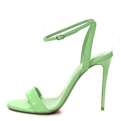 Christian Louboutin Patent Loubigirl 100 Sandals 38 Tropique 1 of 7