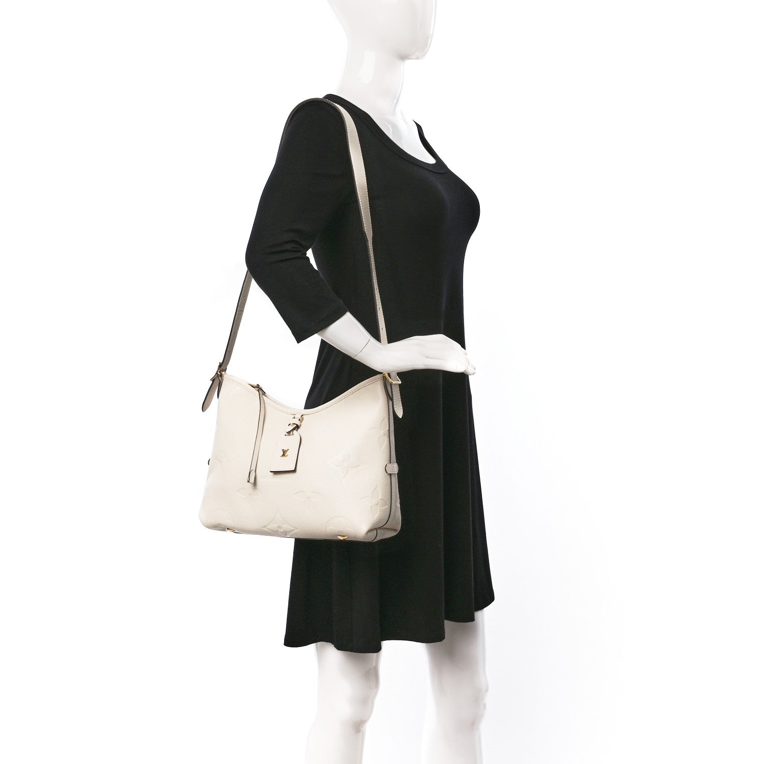 Louis Vuitton Empreinte Carryall PM Cream 2 of 9