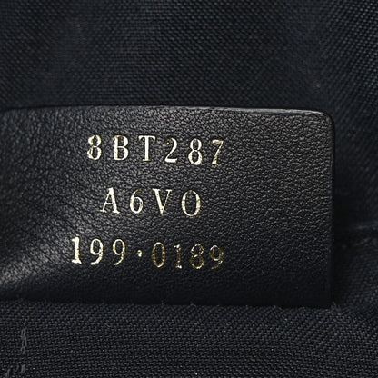 Fendi Glazed Fabric Vitello Century FF 1974 Stamp Patch Camera Case Mogano Panna Black 7 of 9