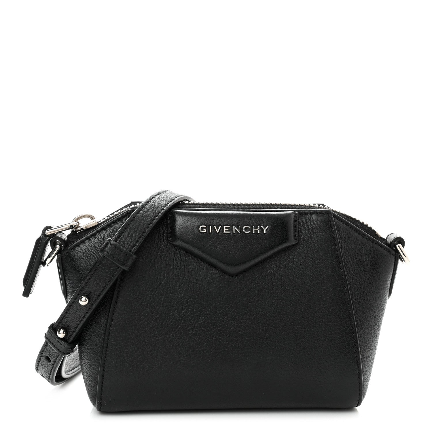Givenchy Sugar Goatskin Nano Antigona Black 1 of 9
