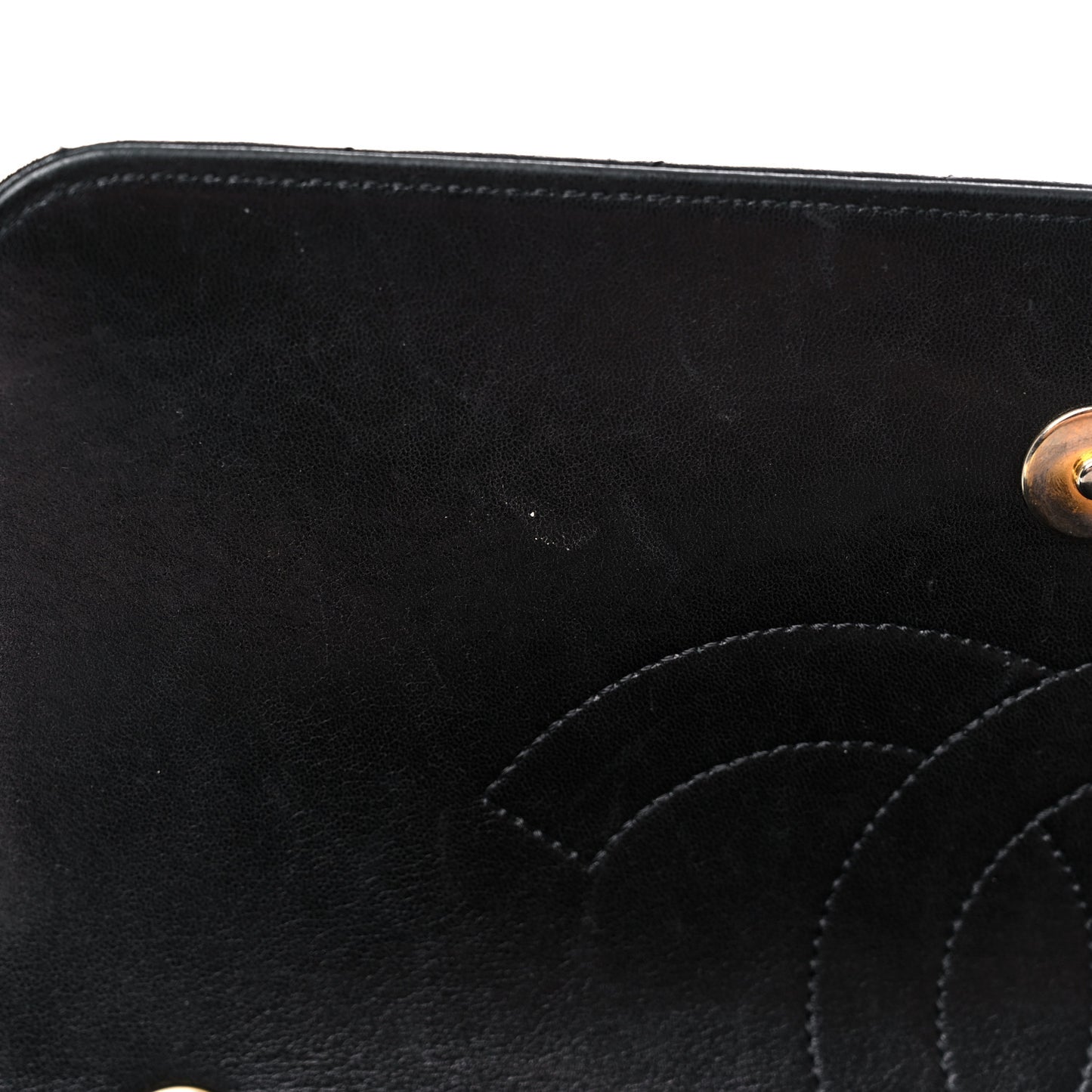 Lambskin Quilted Jumbo Coco Vintage Flap Black