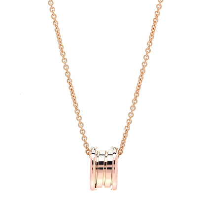 Bulgari 18K Rose Gold B.Zero1 Pendant Necklace 1 of 5