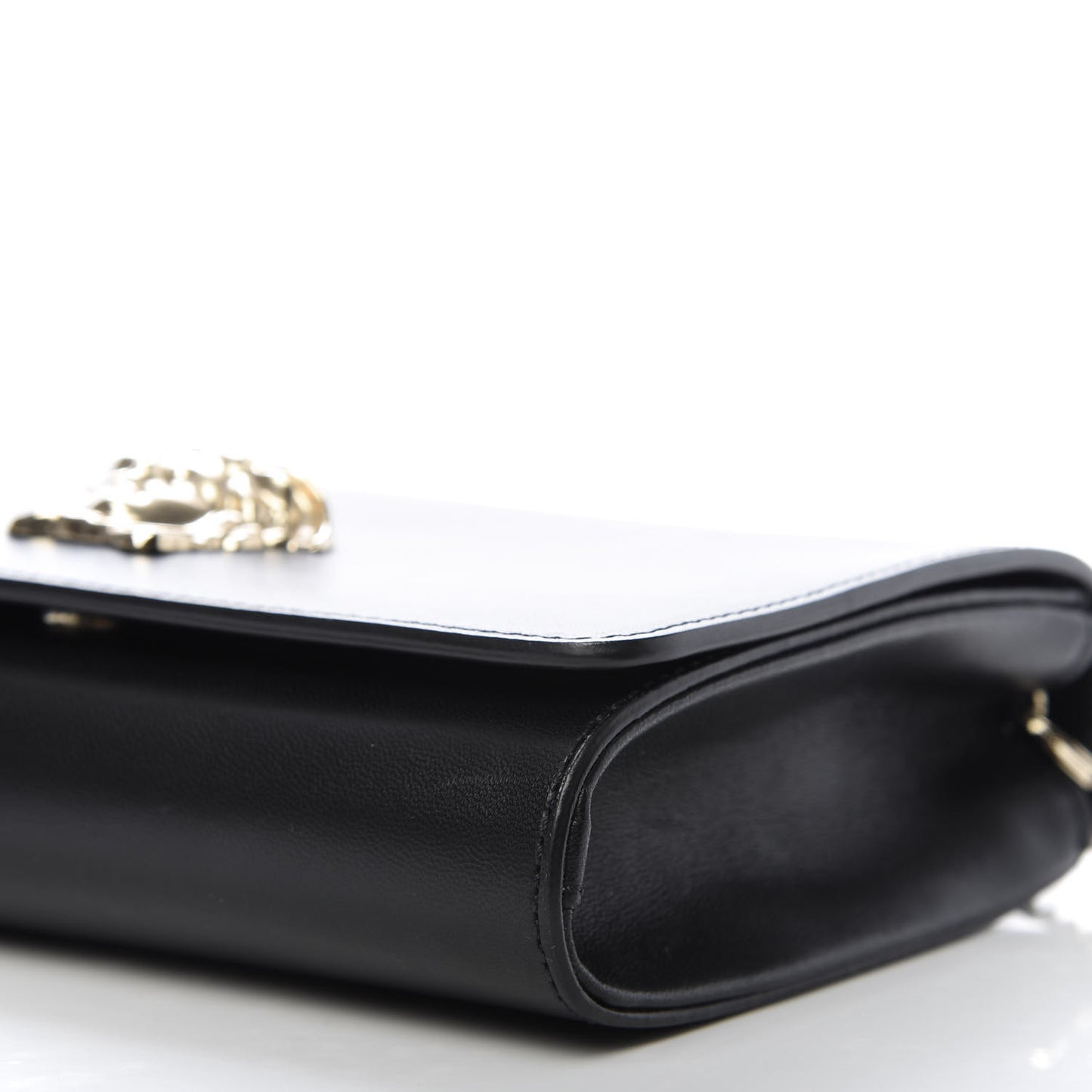 Vitello Palazzo Medusa Evening Clutch Bag Black