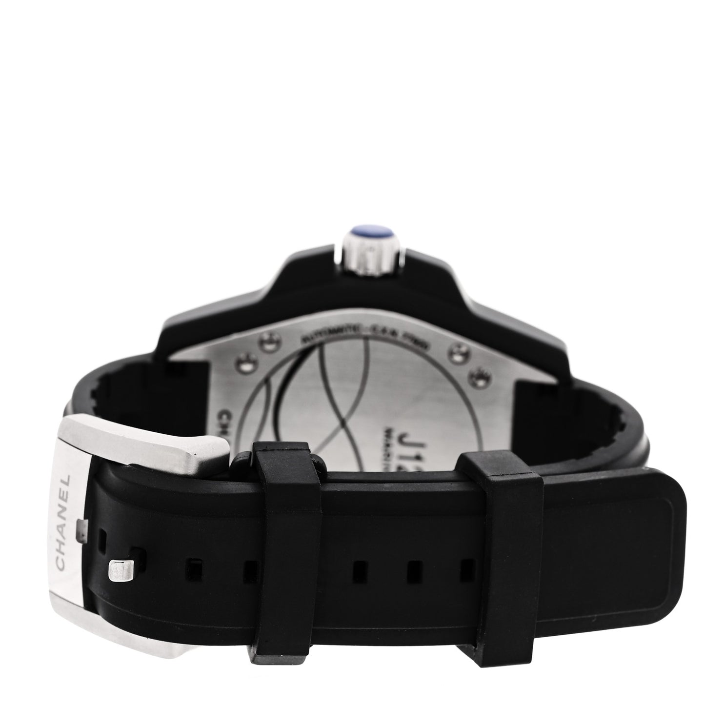 Stainless Steel Ceramic Rubber 41mm J12 Marine Automatic Watch Black