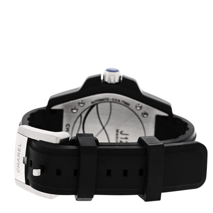 Chanel Stainless Steel Ceramic Rubber 41mm J12 Marine Automatic Watch Black 3 of 5