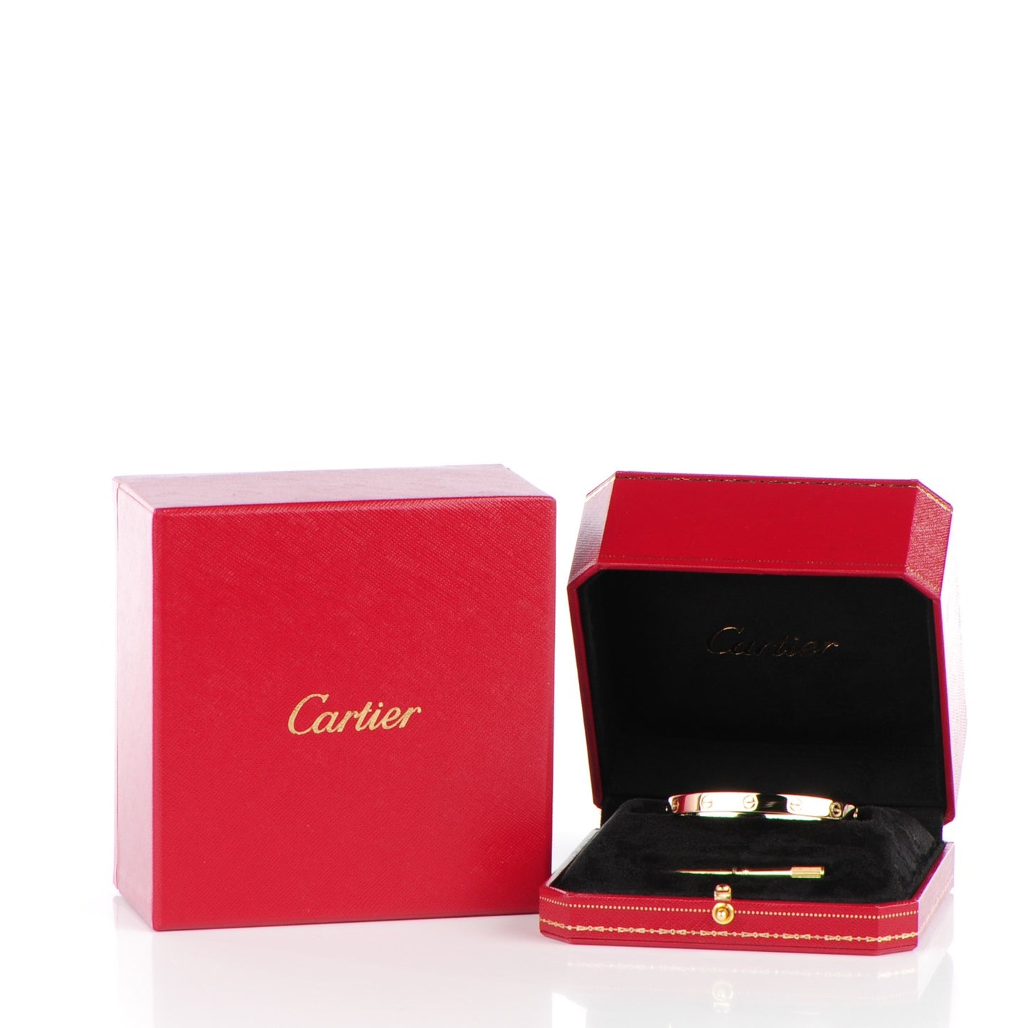 18K Yellow Gold LOVE Bracelet 17