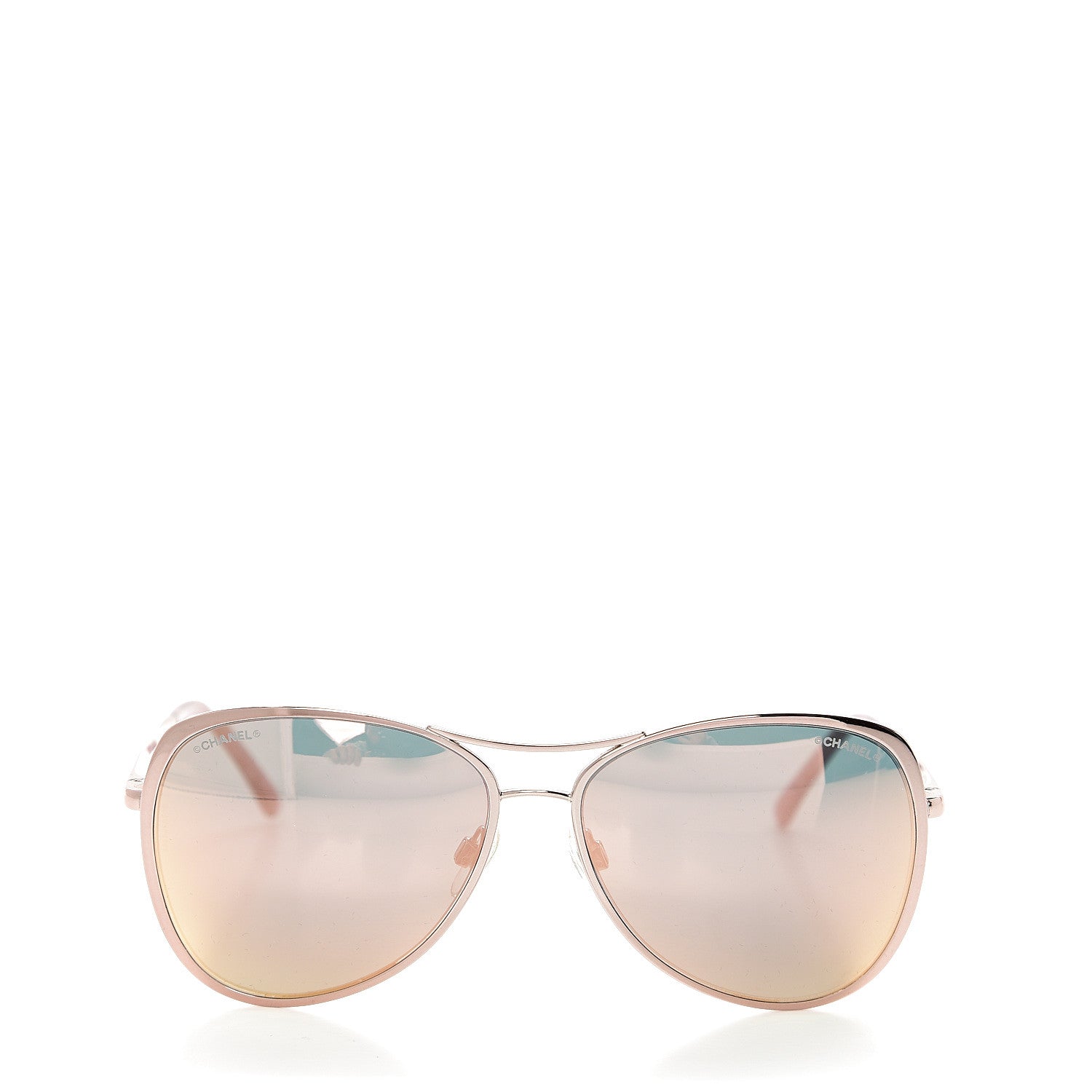 Chanel 18K Pilot Summer Sunglasses 4223 Pink Gold 2 of 8