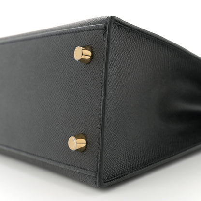Hermes Epsom Kelly Sellier 25 Black 10 of 11