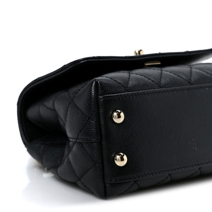 Chanel Caviar Quilted Extra Mini Coco Handle Flap Black 9 of 11