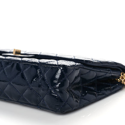 Chanel Distressed Patent Quilted 2.55 Reissue 226 Flap Navy 10 of 15