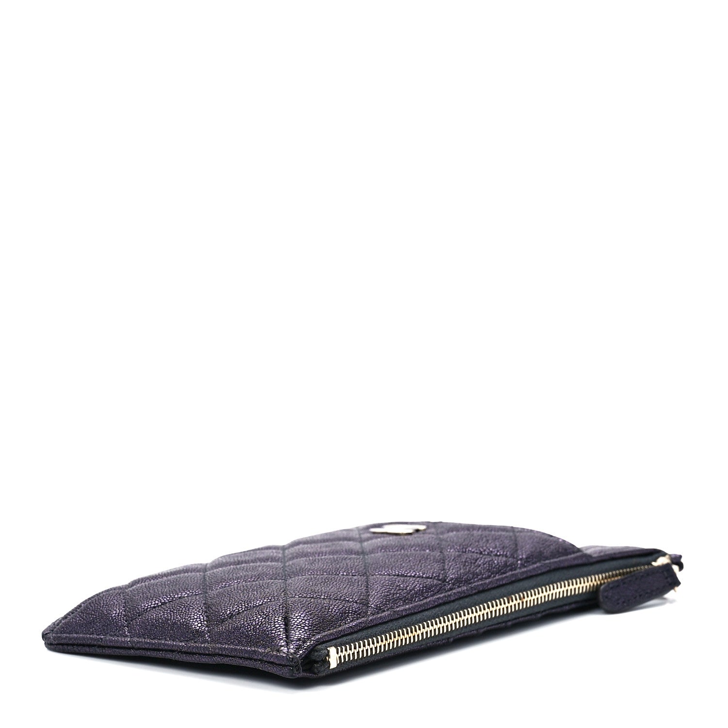 Chanel Iridescent Caviar Quilted Classic iPhone Pouch Black 9 of 11