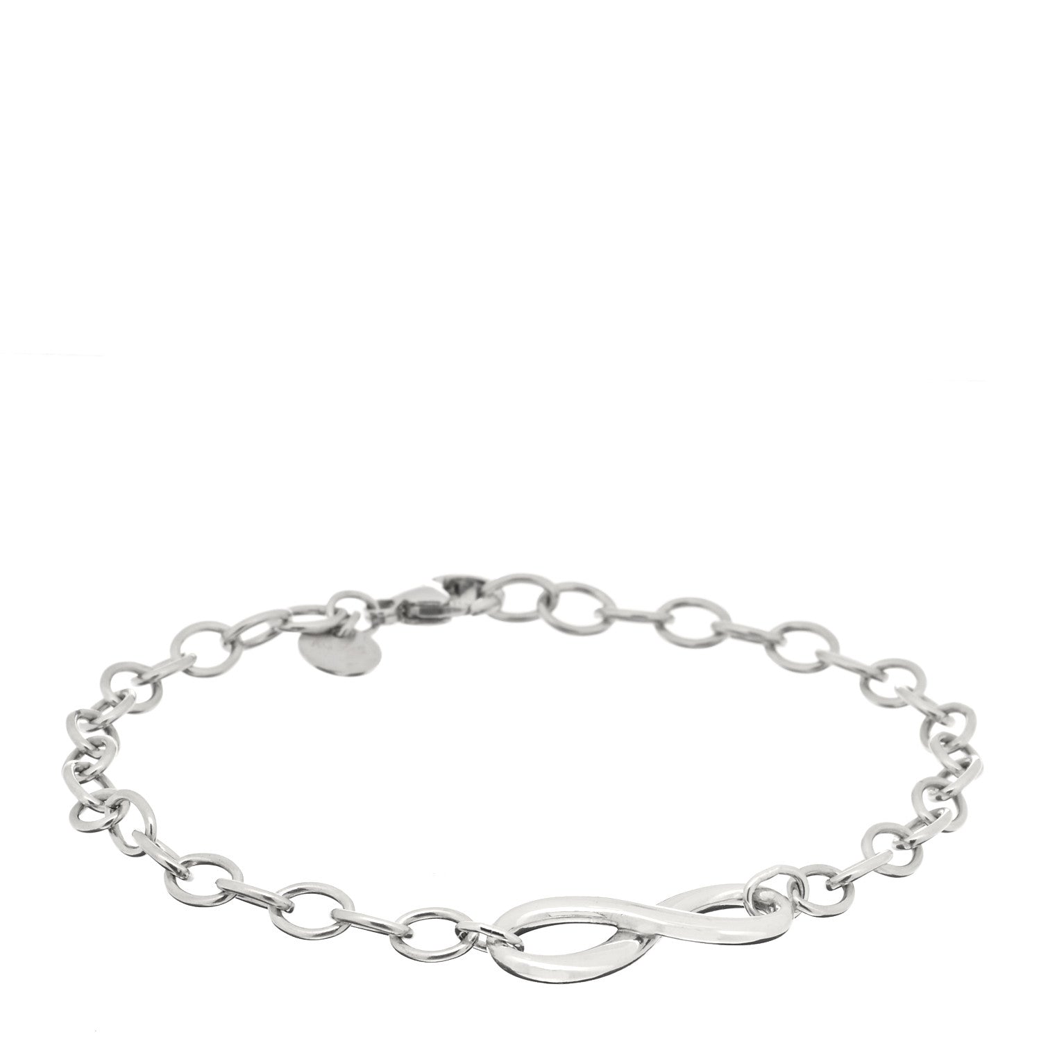 Tiffany Sterling Silver Infinity Chain Bracelet 1 of 3