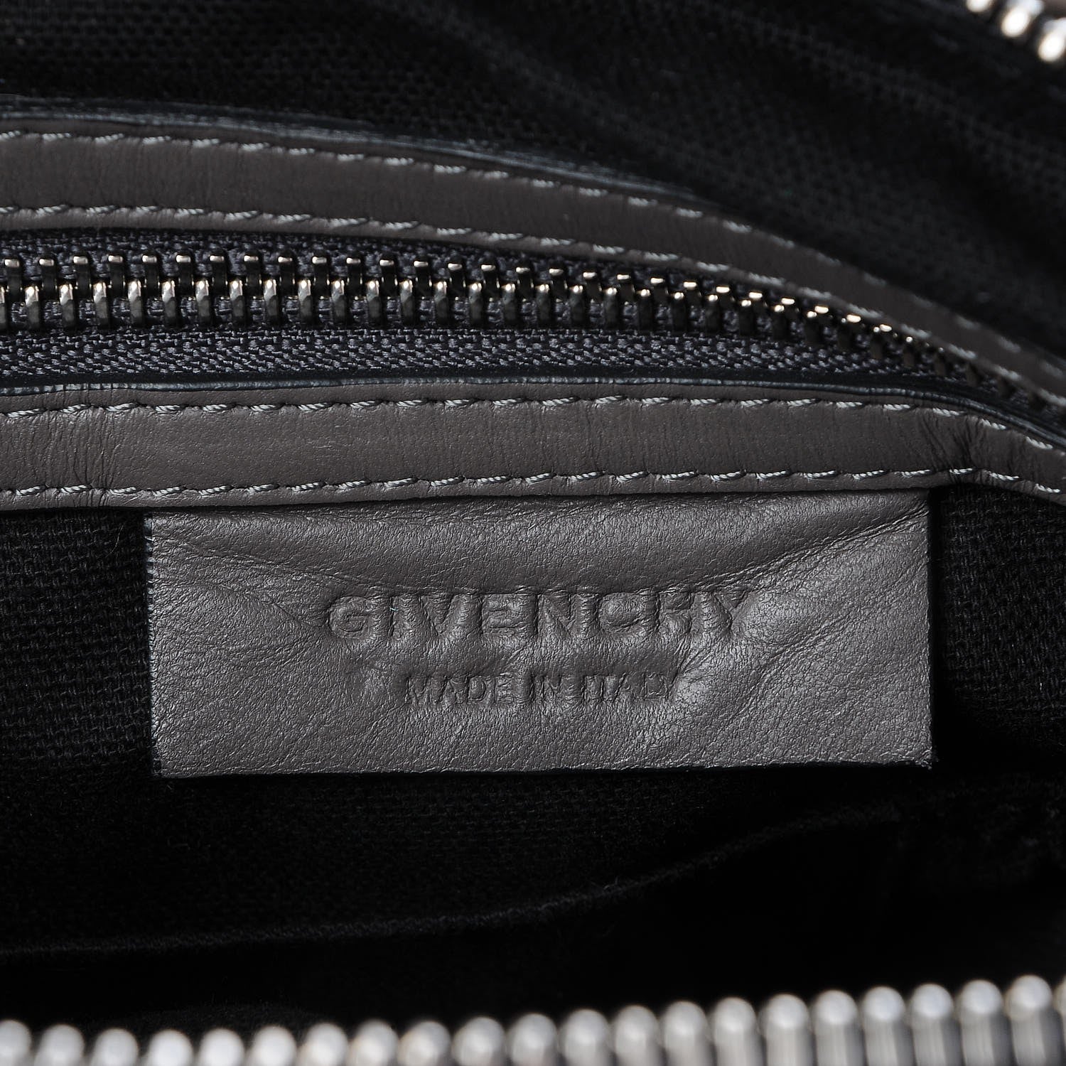 Givenchy Tumbled Sheepskin Medium Pandora Charcoal 7 of 8