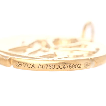 Van Cleef & Arpels 18K Yellow Gold Zodiac Gemini Pendant 5 of 5