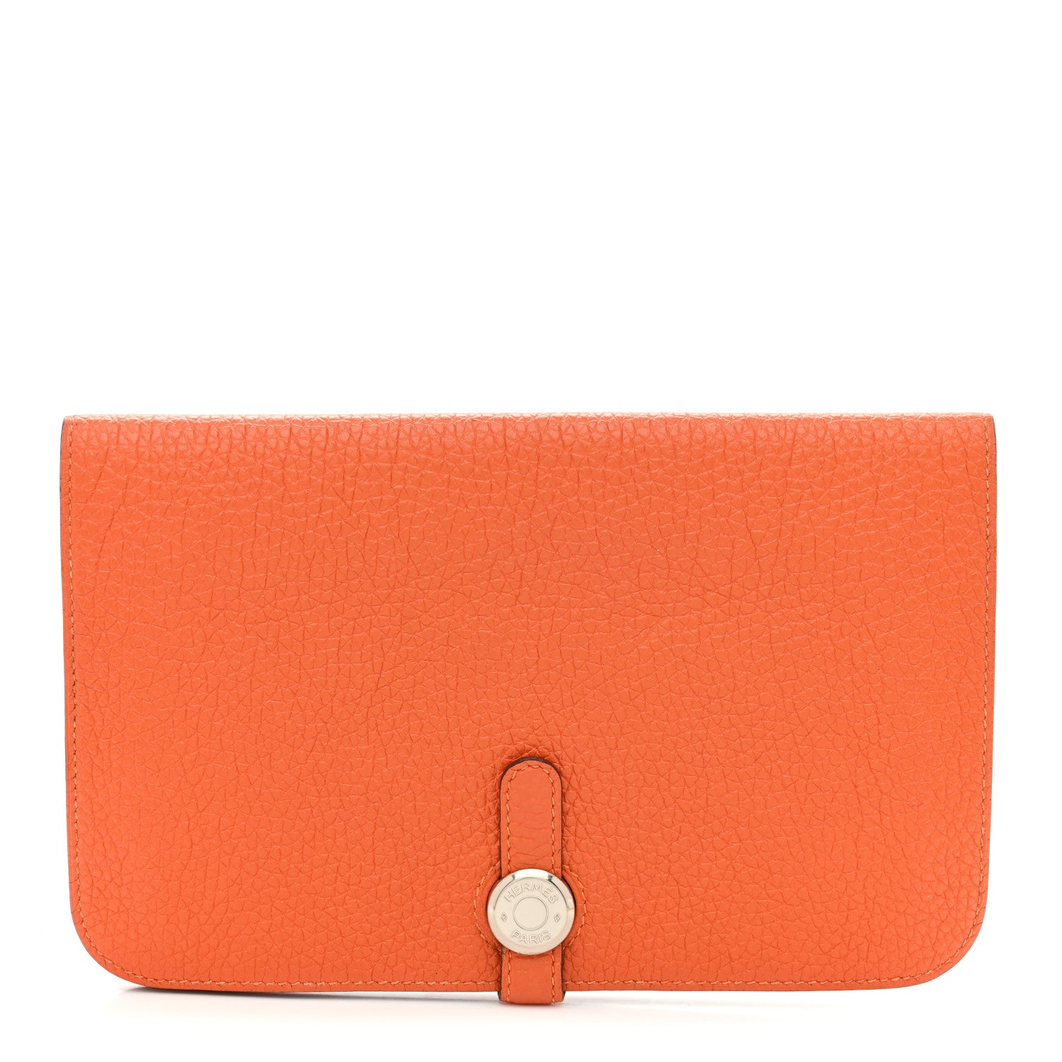Hermes Togo Dogon Duo Wallet Orange 1 of 9