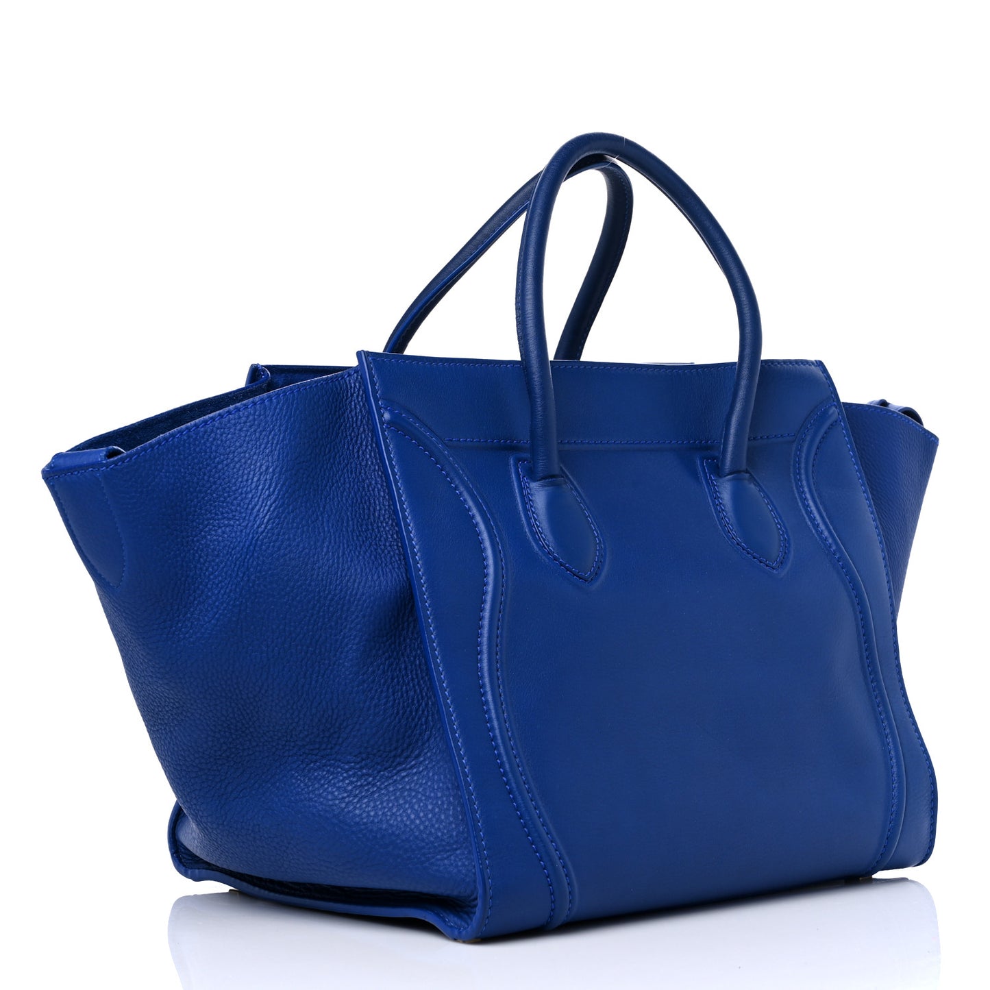Supple Calfskin Medium Phantom Luggage Indigo