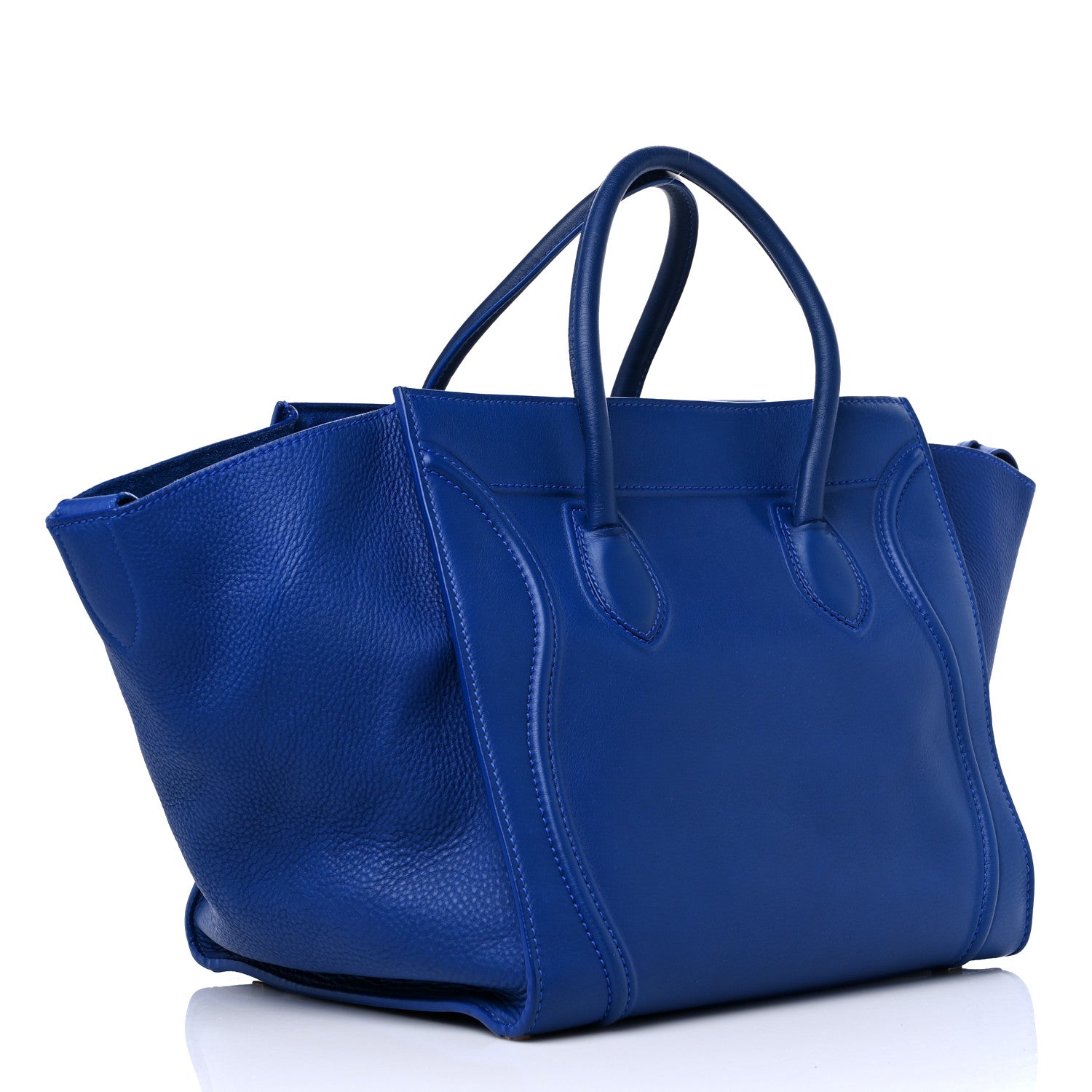 Celine Supple Calfskin Medium Phantom Luggage Indigo 3 of 10