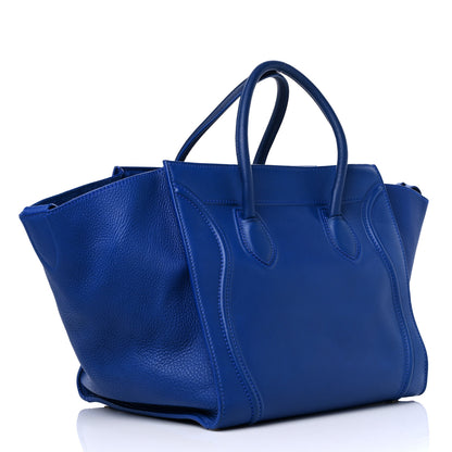 Celine Supple Calfskin Medium Phantom Luggage Indigo 3 of 10