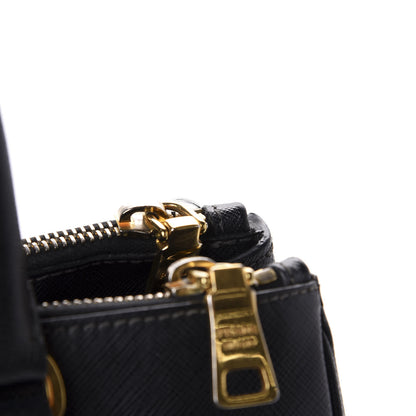 Prada Saffiano Small Galleria Double Zip Tote Black 13 of 15