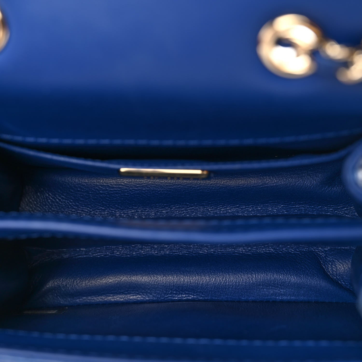Chanel Snakeskin Small Braided Chic Flap Blue 5 of 19