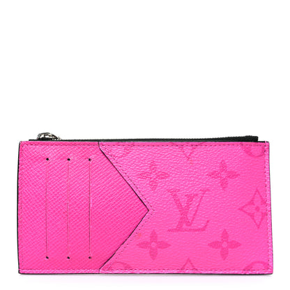 Louis Vuitton Taigarama Coin Card Holder Fuchsia 1 of 8
