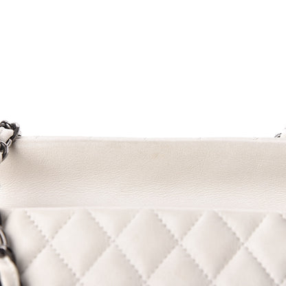 Chanel Iridescent Calfskin Chic Quilt Bowling Bag White 12 of 21